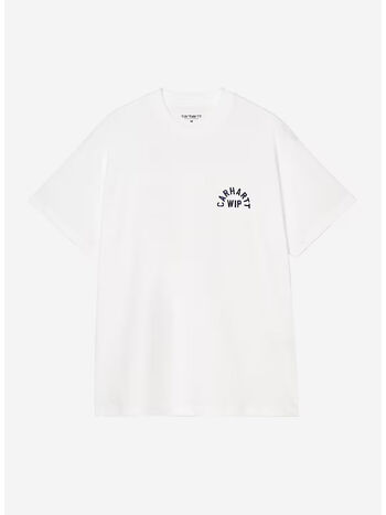 T-SHIRT ARCH SCRIPT, 12KXX WHITE/DARK NAVY, small