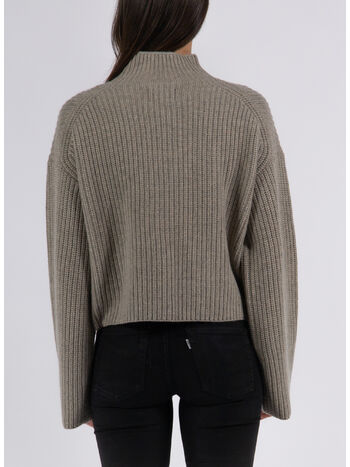 PULLOVER FUNNEL NECK, GEO MELANGE, small