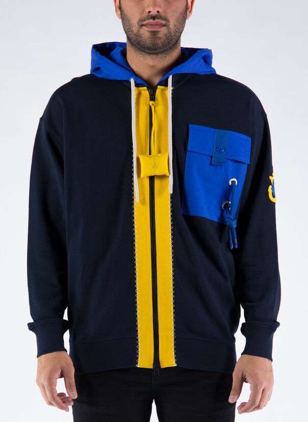 MONCLER GENIUS JW ANDERSON FELPA Blu, Giallo Uomo | Susi