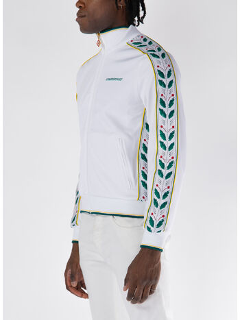 FELPA FULL ZIP MENS SEASONAL LAUREL, WHITE, small