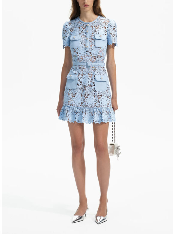 ABITO LACE, BLUE, medium
