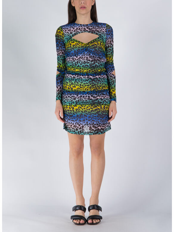 ABITO PRINTED MESH CUTOUT, 999 MULTICOLOR, medium