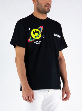 T-SHIRT CON STAMPA, 110BLACK, small