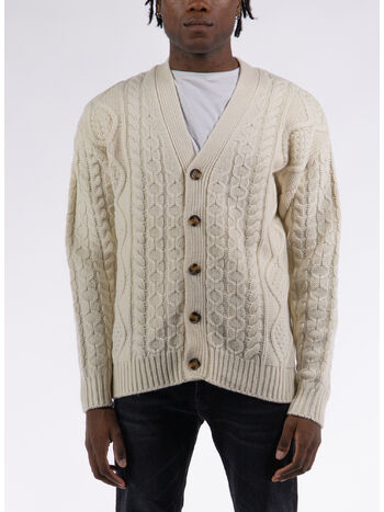CARDIGAN TORSADES, CM CREAM, small