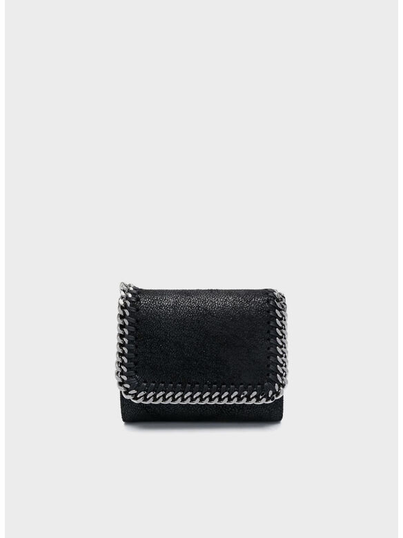 PORTAFOGLIO CON PATTA FALABELLA PICCOLO, 1000 BLACK, medium
