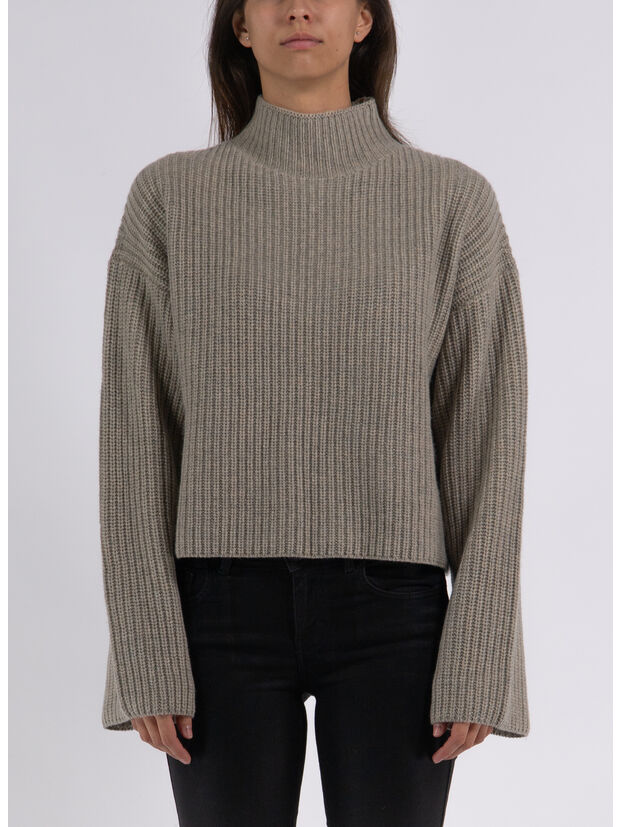 PULLOVER FUNNEL NECK, GEO MELANGE, large