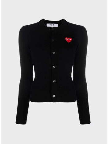 CARDIGAN CON CUORE, BLACK, small
