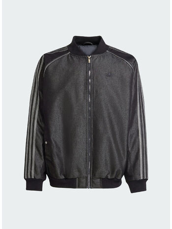 GIACCA IN DENIM, BLACK, small