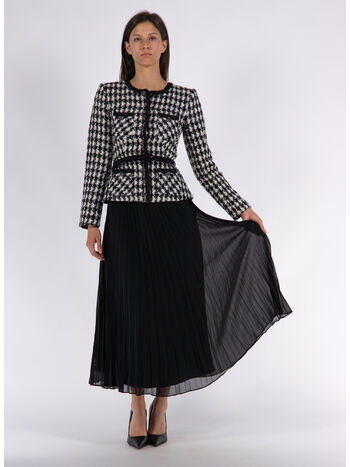 ABITO LUNGO CON PLISSETTATURA, BLACK, small