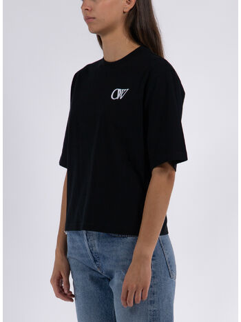 T-SHIRT FLOCK OW BASIC, 1001 BLACK WHITE, small