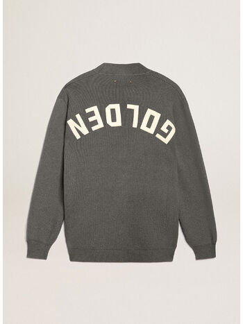 CARDIGAN JOURNEY CON LOGO SUL RETRO, 60304 DARK GREY MELANGE, small