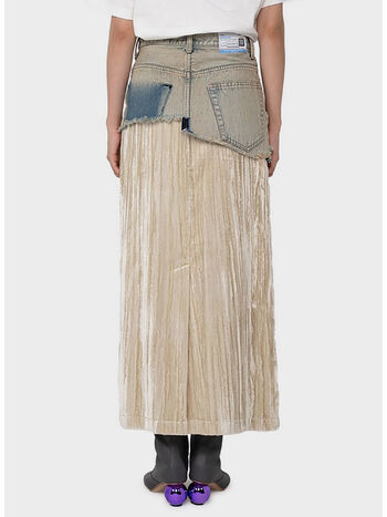 GONNA VELVET DENIM, BEIGE, small