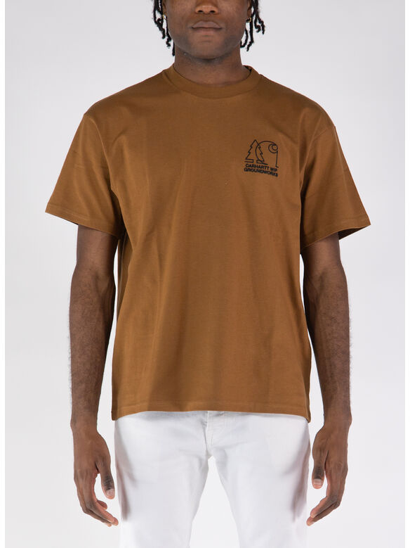 T-SHIRT GROUNDWORK, HZXX HAMILTON BROWN, medium