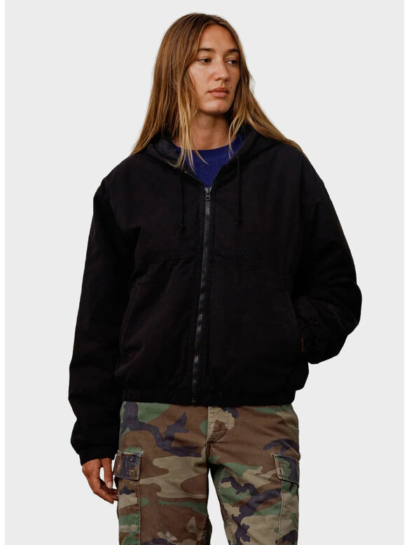 WORK JACKET RIPSTOP UNISEX, 0001 BLACK, medium