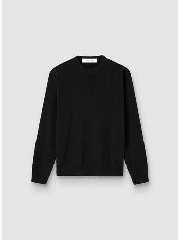 MAGLIONE GOLDEN KNIT CREW NECK, 90100 BLACK, small