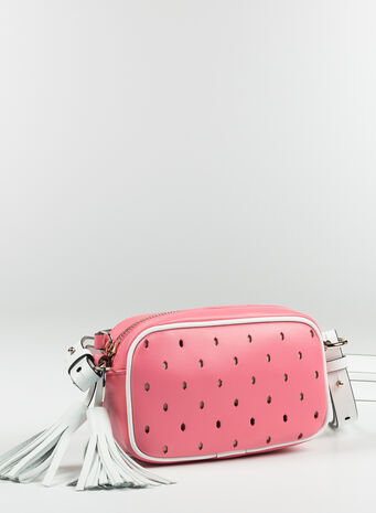 BORSA A SPALLA MINI, D19FANCYPINKBIANCO, small