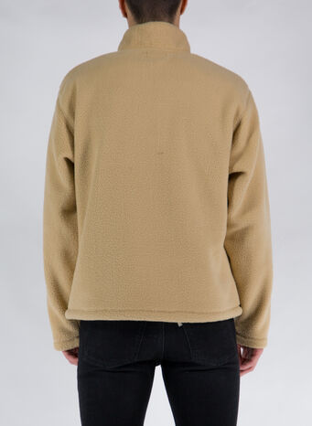 FELPA MOCK NECK, BEIGE, small