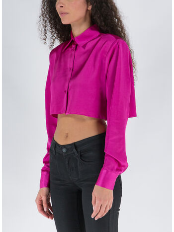 CAMICIA THE UP CROP, BERRY, small