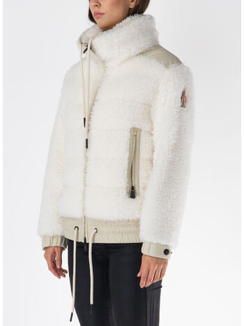 CARDIGAN IMBOTTITO EFFETTO TEDDY, 034, small