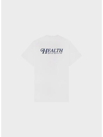 HEALT T-SHIRT, WHITE/NAVY  BIANCO, small