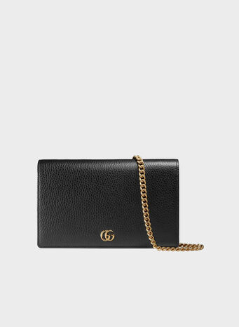 MINI BORSA GG MARMONT CON TRACOLLA A CATENA, 1000, small
