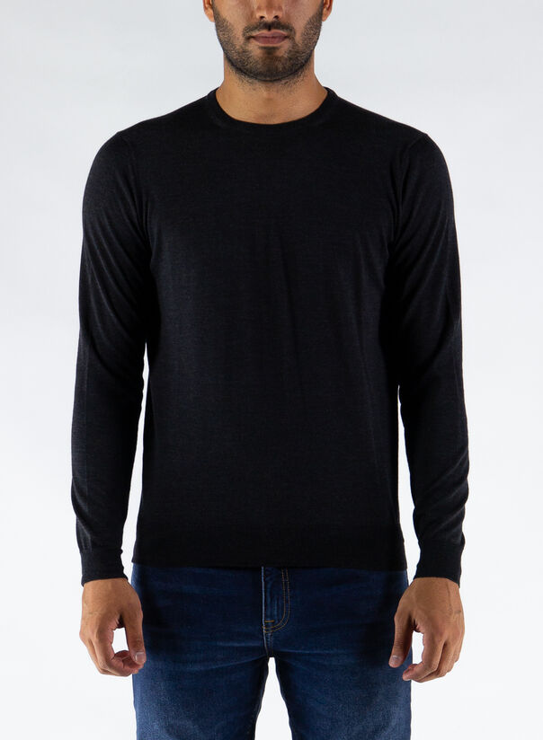 MAGLIONE GIROCOLLO, 035GRIGIOANTRACITE, large