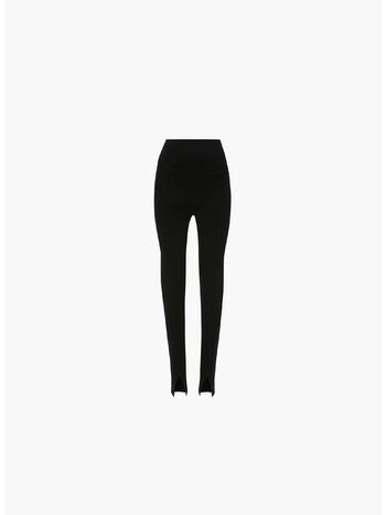 PANTALONE SPLIT FRONT, 1 BLACK, small