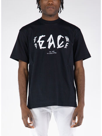 T-SHIRT PEACE, P401 BLACK + TEACH PEACE PRINT, small