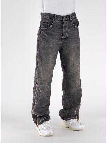 JEANS FULL SIDE ZIP, FSZB BLACK, small