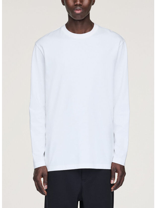 T-SHIRT Y-3 LONGSLEEVE GRAPHIC PRINT, CWHITE, large