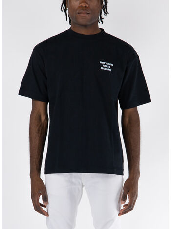 T-SHIRT SLOGAN, BL BLACK, small