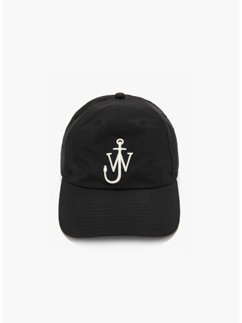 CAPPELLO BASEBALL CON VISIERA CURVA, 901 BLACK/WHITE, small