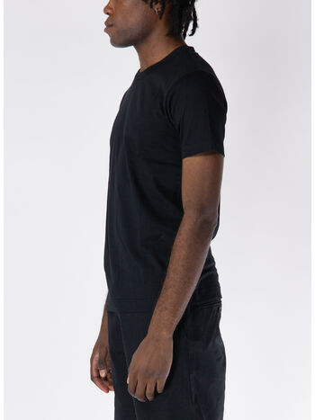 T-SHIRT GIROCOLLO BASIC, BLACK, small