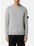 MAGLIONE GIROCOLLO LAMBSWOOL, V0M64 MELANGE GREY, thumb
