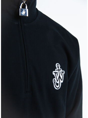 FELPA PADLOCK HALF ZIP, 999 BLACK, small