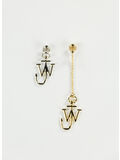 ORECCHINI ASYMMETRIC ANCHOR, 942 SILVERTONE/GOLD, thumb