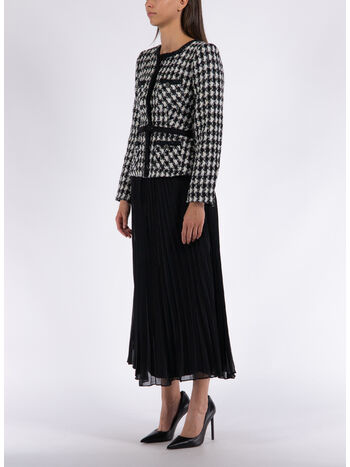 ABITO LUNGO CON PLISSETTATURA, BLACK, small