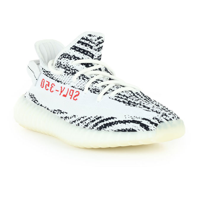 SCARPA YEEZY BOOST 350 V2, WHITE/CBLACK/RED, large