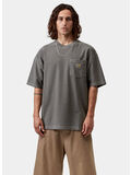 T-SHIRT LOOSE POCKET, 89GD Black, garment dyed, thumb