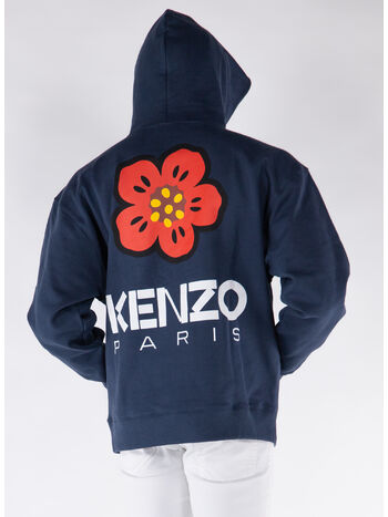 FELPA HOODIE OVERSIZE BOKE FLOWER, 77 MIDNIGHT BLUE, small