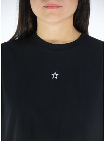 T-SHIRT MINI STAR EMBROIDERY, 1000 BLACK, small
