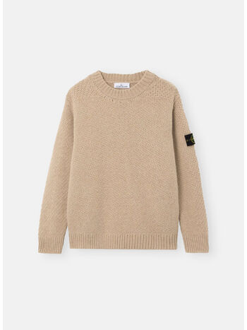 MAGLIONE CREW NECK, V0M94 BISCUIT MELANGE, small