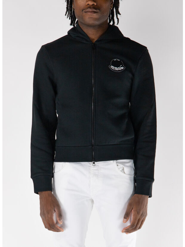 FELPA FULL ZIP CON PATCH LOGO, 998, large