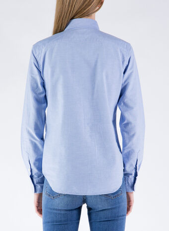 CAMICIA OXFORD, 002BLUEHYACINTH, small