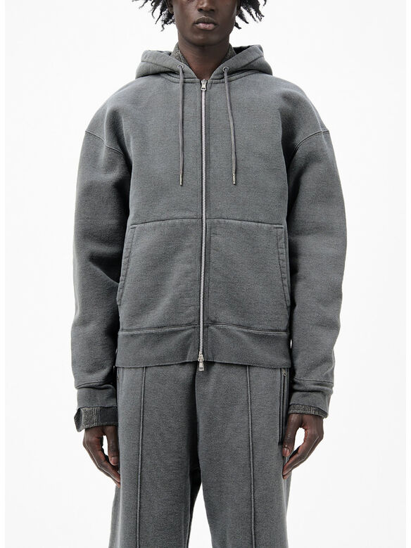 FELPA FULL ZIP RASCAL, WORM BLACK HEFTY FLEECE, medium