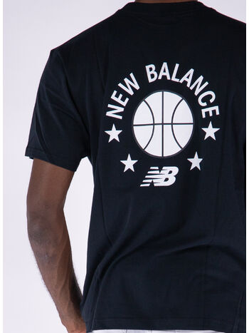 T-SHIRT HOOPS ESSENTIALS, 001 BLACK, small