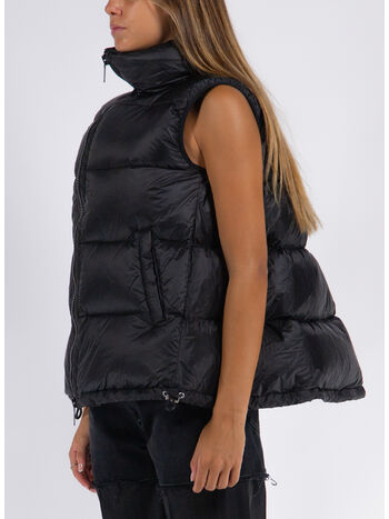 PIUMINO SMANICATO PUFFER, 001 BLACK, small