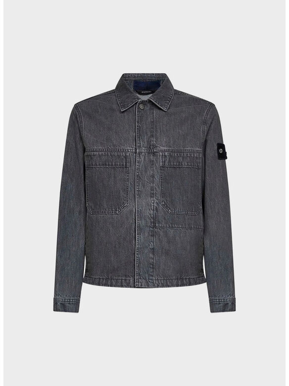 JACKET BIKER, VJ604 GREY LIGHT WASH, medium