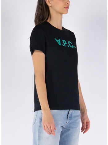 T-SHIRT VPC BLANC F, NOIR/VERT, small