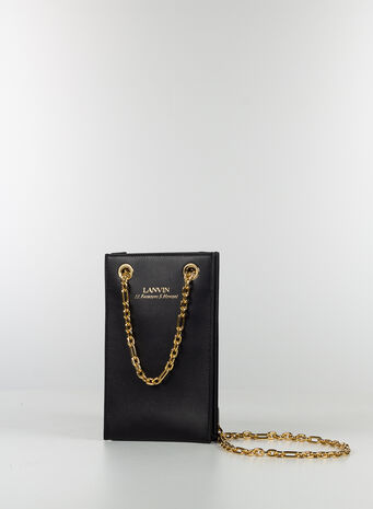 BORSA TOTE BAG NANO WITH CHAIN, BLACK10, small